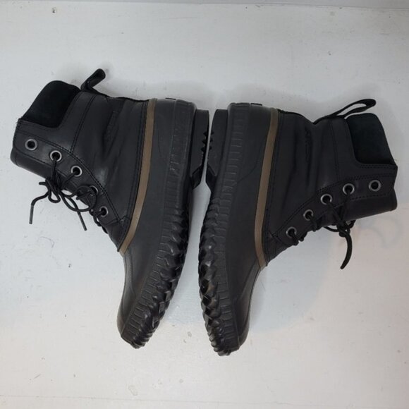SOREL Cheyanne Lace Full Grain Black Boot Size 8 - Picture 6 of 10